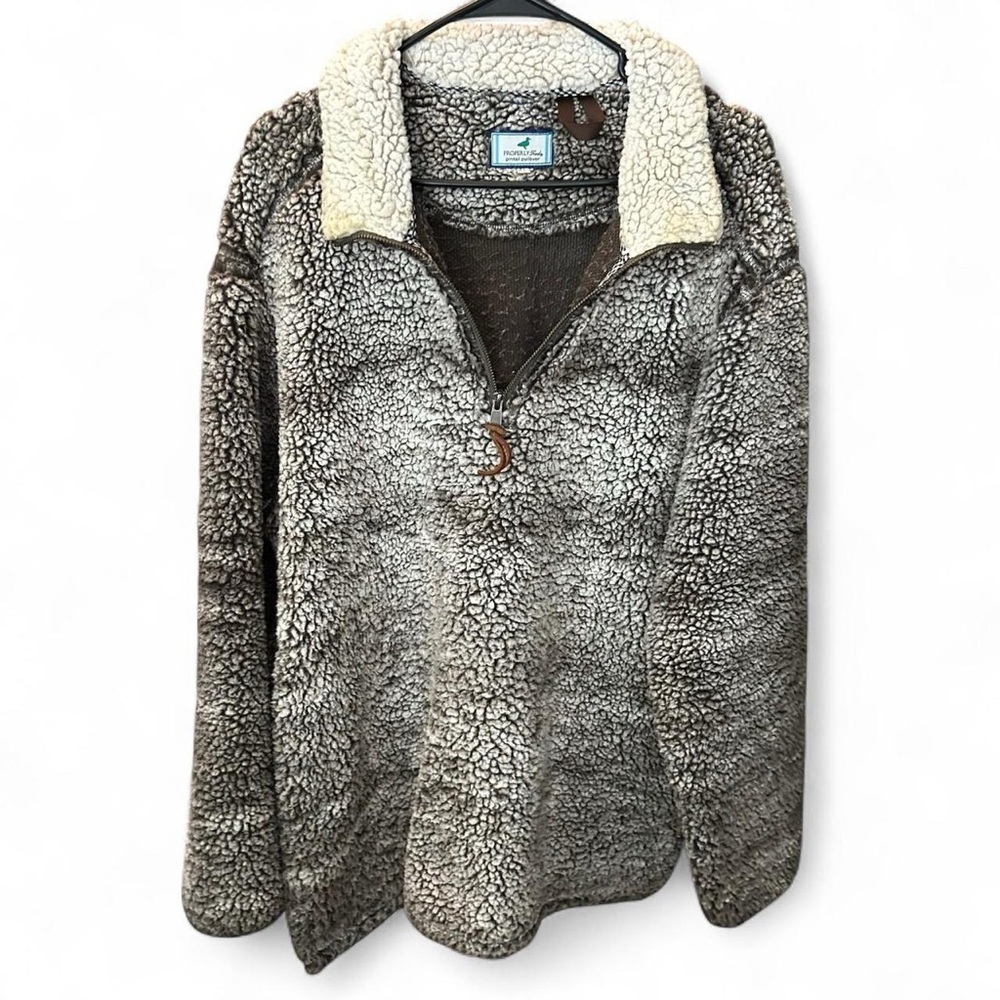 Properly Tied Sherpa Quarter-Zip Pullover | Men’s XL ❄️🦆